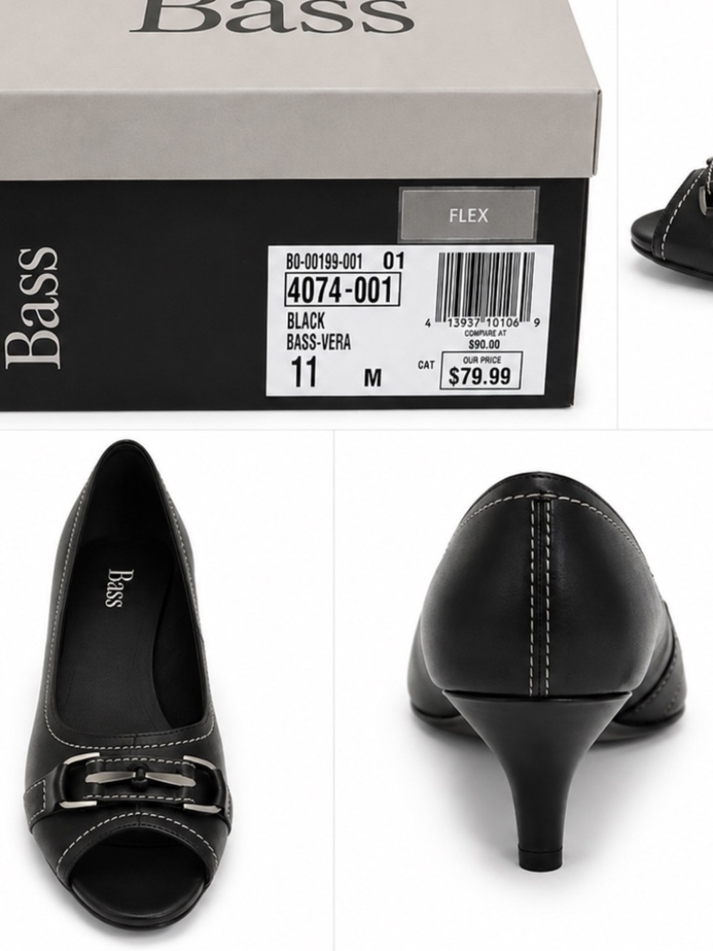 Bass Peep Toe Pumps